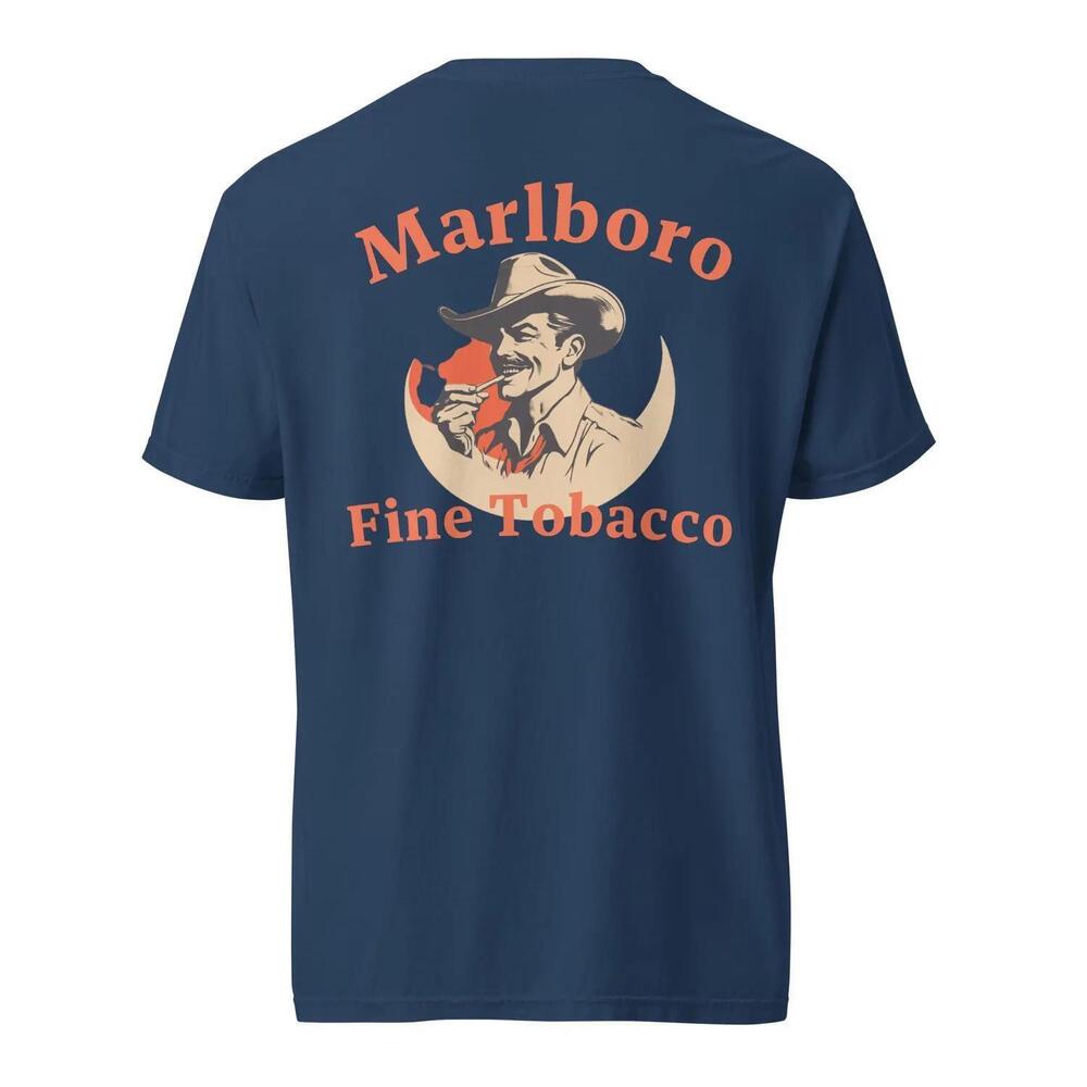 Marlboro Cowboy Graphic Tee Retro Western Style Shirt